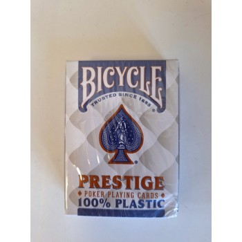 Kosmetinis defektas Bicycle Prestige Jumbo pokerio kortos (Mėlynos)